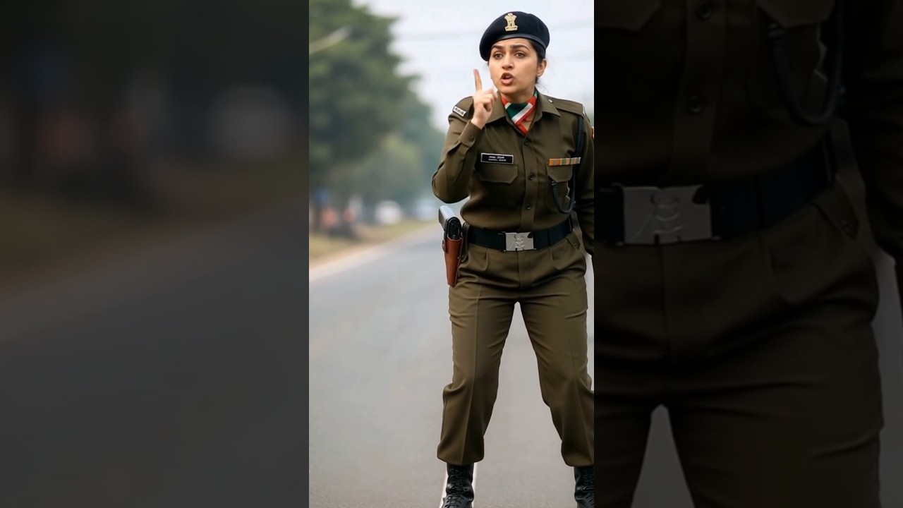 🚌 “The Brave Woman Officer Who Protected the Children” 🇮🇳✨ 