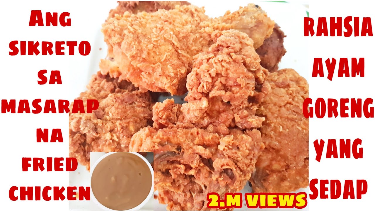 How to cook crispy and juicy FRIED CHICKEN and Gravy sauce /Jollibee
