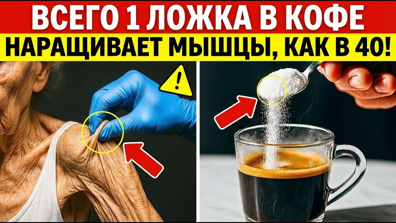 Добавь ЭТО в своё утреннее кофе, чтобы Укрепить ноги и Вернуть мышцы после 75