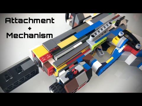 LEGO blowback pistol with 3 ATTACHMENTS + MECHANISM