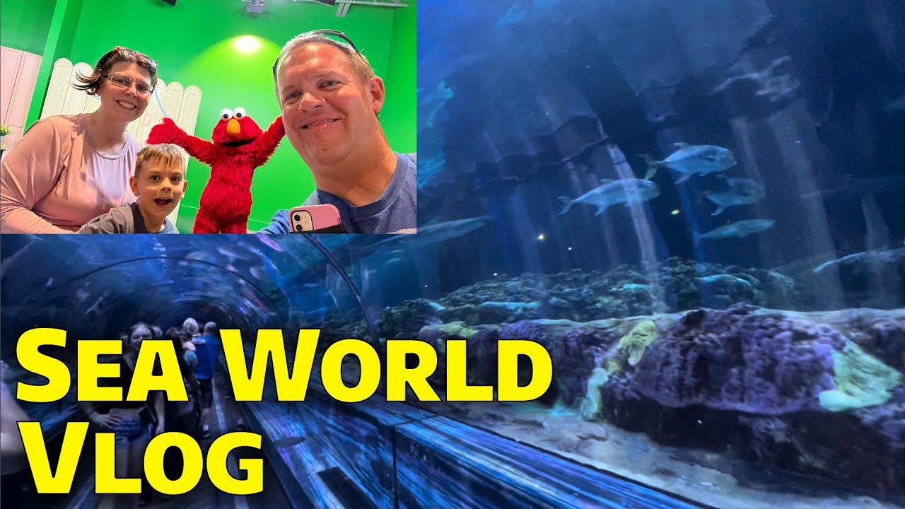 Sea World Vlog with Josh, Stef & Liam - Sesame Street Fun & Parade
