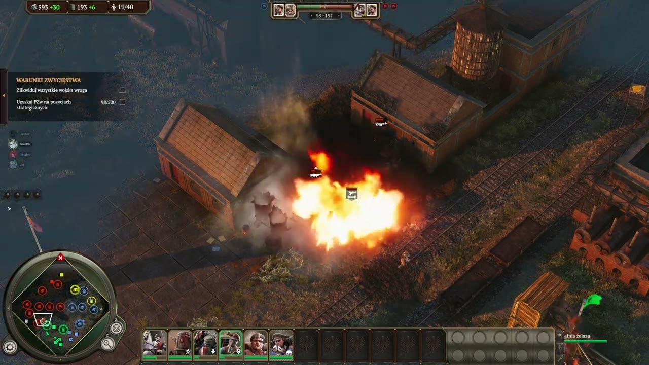 [#4] Iron Harvest: 2v2 💚Ziom* 💙Jachur -vs- ❤️Kako 💛Serghio