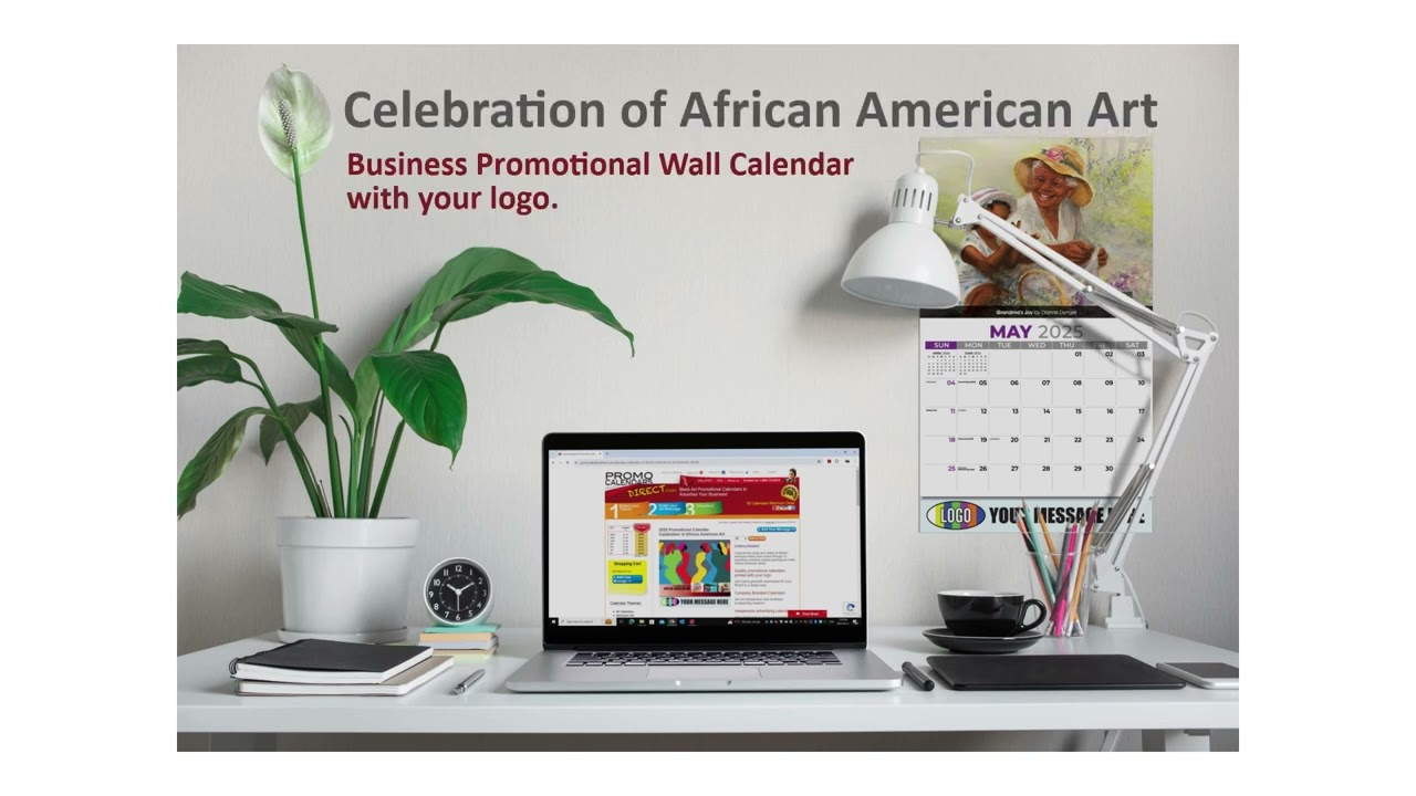 Celebration of African America Art - 2025 Business Promotional Wall Calendar
