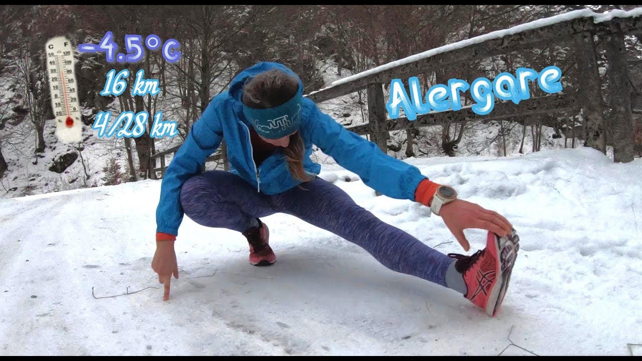 Antrenament alergare -16km, Ritm: 4:28/km. 8 ianuarie 2020 Winter trail running.