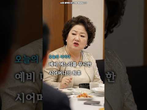 예비 며느리를 무시한 시어머니의 최후 #숏드라마 #사이다 #숏킹 thumbnail