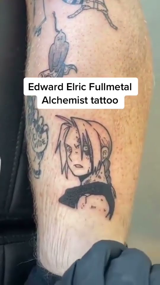 Yuan Centeno on Instagram Edward Elric  Swipe  for video   anime  animetattoo tattoo tattoos lineworktattoo mangatattoo  fullmetalalchemist manga yuantattoos