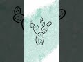 Prickly Pear Cactus Drawing #shorts