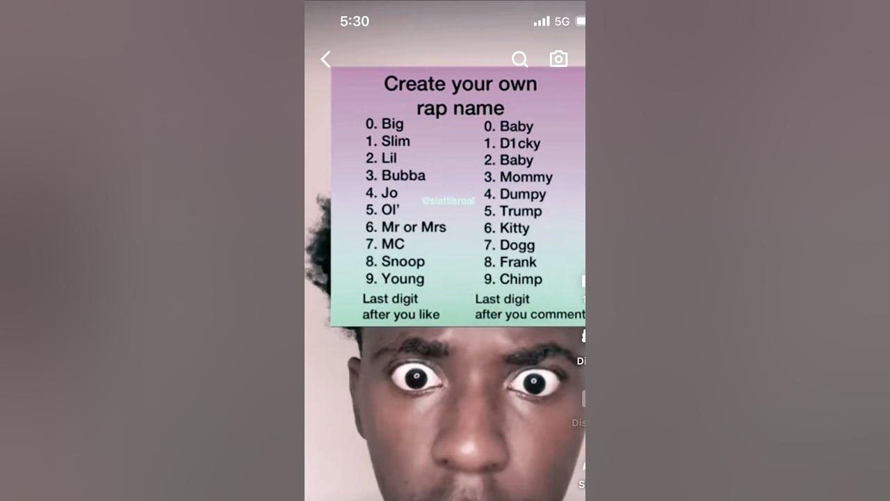 Create your own rap name youtube