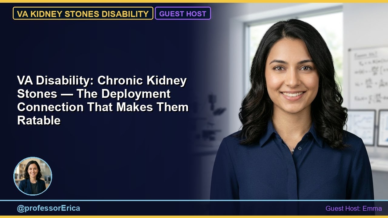 VA Disability: Chronic Kidney Stones — Rating and Military Connection
