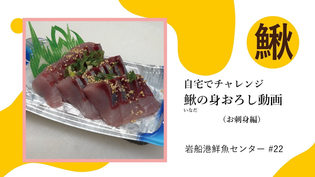 岩船港鮮魚センター 22 イナダの身おろし 自宅でチャレンジ鮮魚センター川村の 魚の身おろし動画 Youtube 岩船港鮮魚センター 22 イナダの身おろし 自宅でチャレンジ鮮魚センター川村の 魚の身おろし動画 Youtube