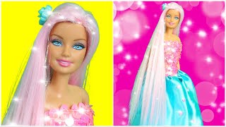 Barbie Pembe Saçlı Prenses Bebek Nasıl Yapılır? Bebeklerle Oynamanın Yaşı Olmaz / Kendin Yap Tarzı