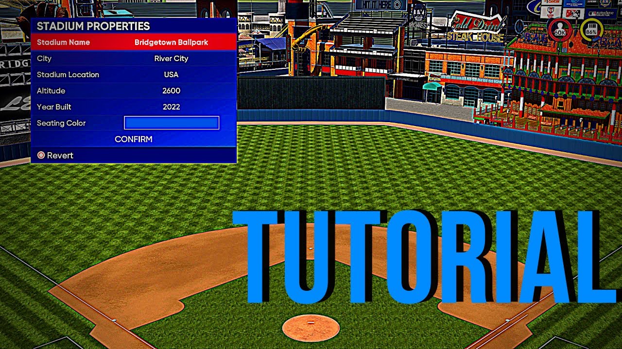 How To Change Elevation And Wall Dimensions On MLB The Show 22 Stadium