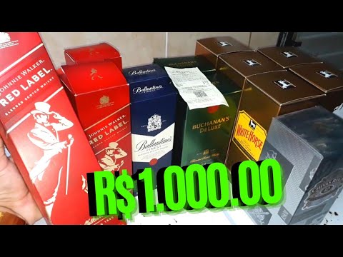 Mil REAIS em WHISKY veja oque da pra comprar Whiskeria / Adega ...