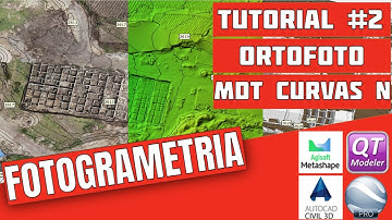 Tutorial #2 Fotogrametria con Drone | Agisoft Metashape | ortofoto MDT curvas nivel | Autocad Civil