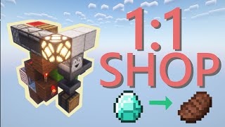 Minecraft 1:1 Ratio Item Shop | Java 1.20+ | Redstone Tutorial
