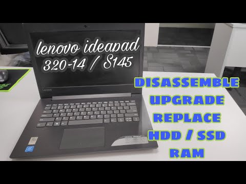 Disassemble Lenovo IdeaPad 320 / S145 | upgrade | replacement ram, ssd/hdd