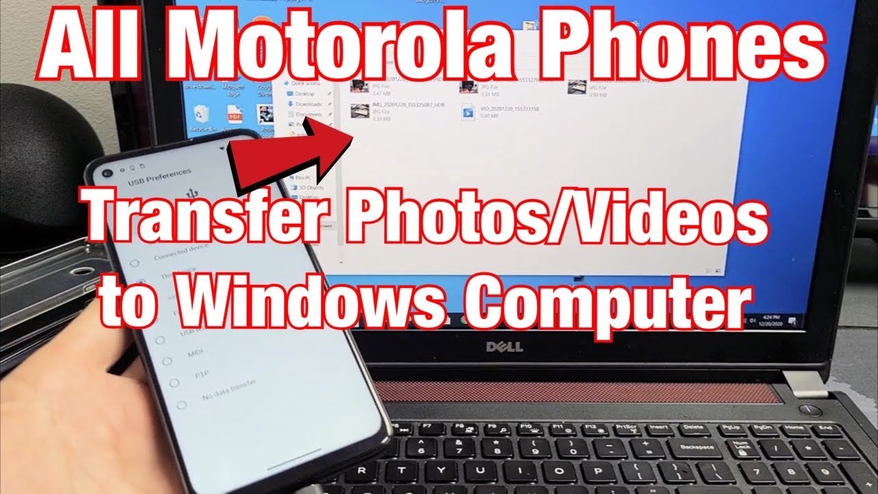 All Motorola Phones: How to Transfer Photos \u0026 Videos Windows Computer/PC/Laptop