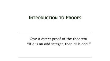 Discrete mathematics: Introduction to proofs
