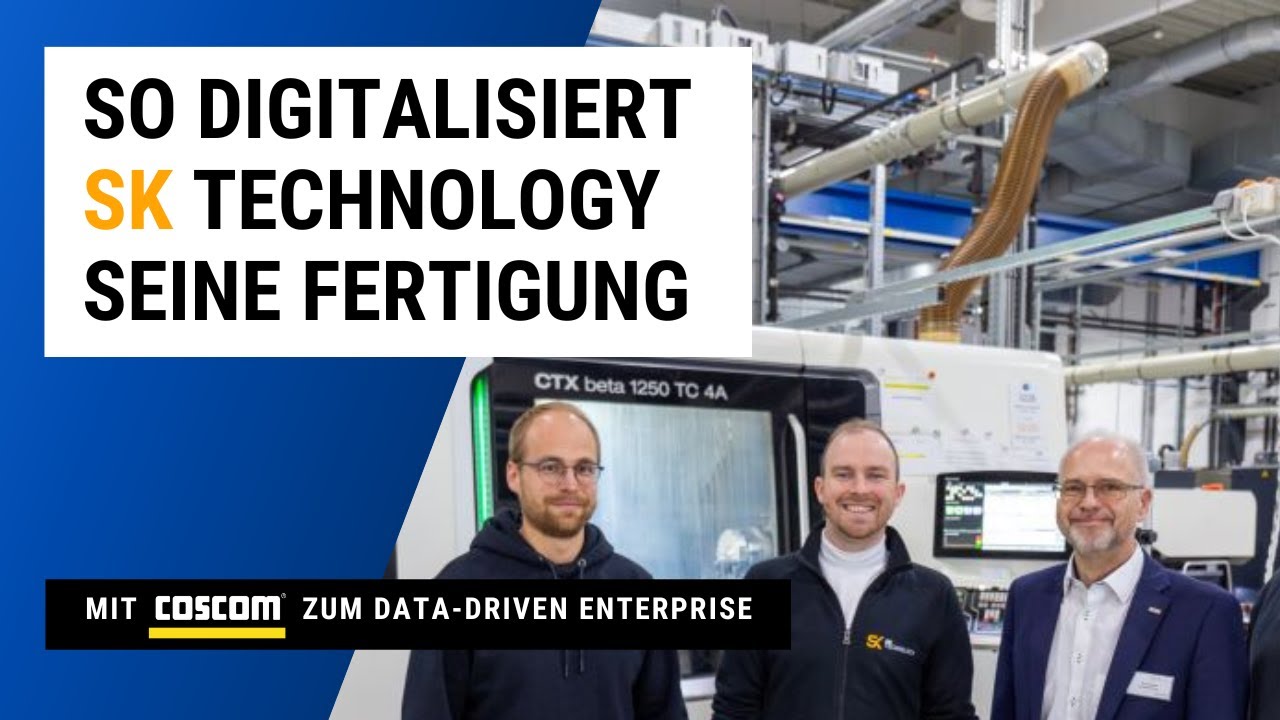 COSCOM User Case: So digitalisiert SK TECHNOLOGY seine Fertigung - YouTube