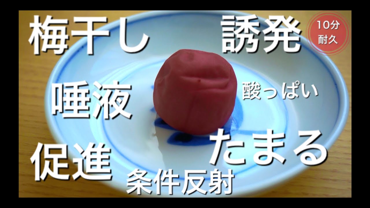 梅干し眺めて消化促進 唾液を出そう Youtube
