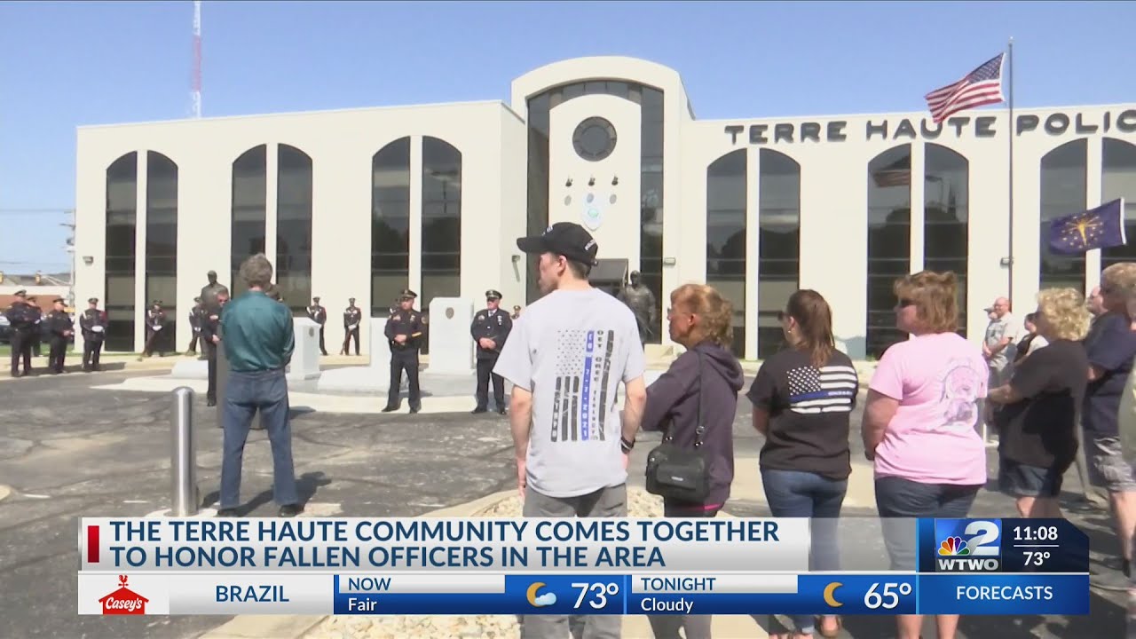 The Terre Haute community comes together to honor its fallen officers