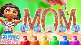 Disney Encanto Mirabel &amp; The Madrigal Family DIY Mothers Day Crafts | Craft Videos For Kids