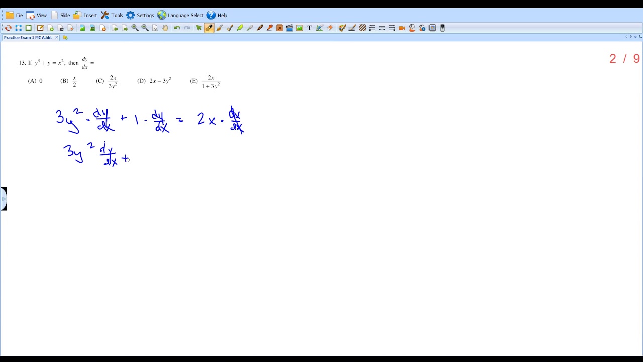 Practice Exam 1 MC Part A #13 - YouTube