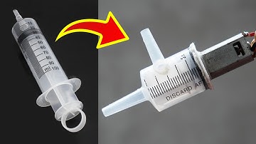 Zelfgemaakte pomp van een spuit | Eenvoudig en krachtig zelfgemaakt hulpmiddel