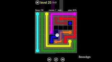 ‪Flow Free 9x9 level 25 (Regular Pack Hard)‬