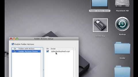 OS X Folder Actions