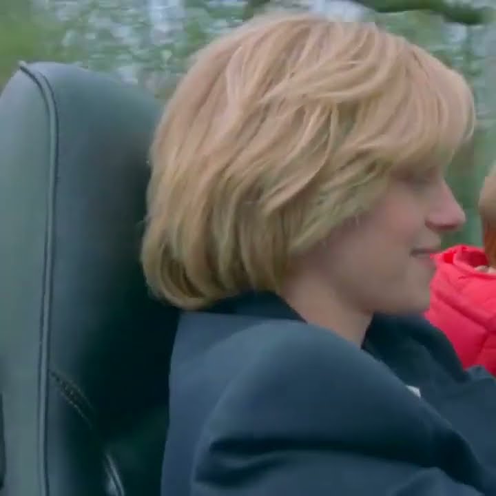 KRISTEN STEWART as LADY DI driving PORSCHE & singing GREAT song from SPENCER 2021 movie HD