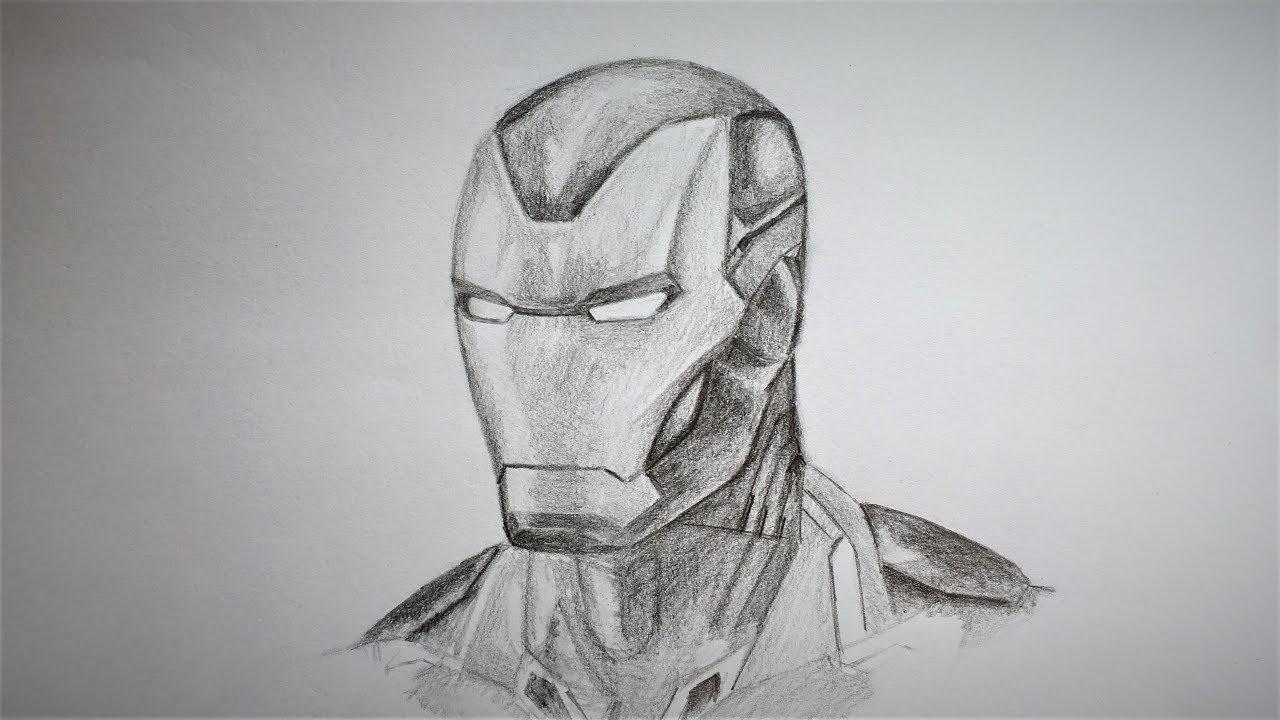 Iron man, Pencil Sketch - Arthub.ai