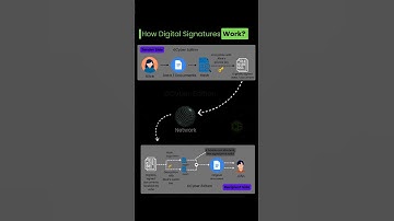 How do Digital Signatures actually work? #cybersecurity #networking #shorts
