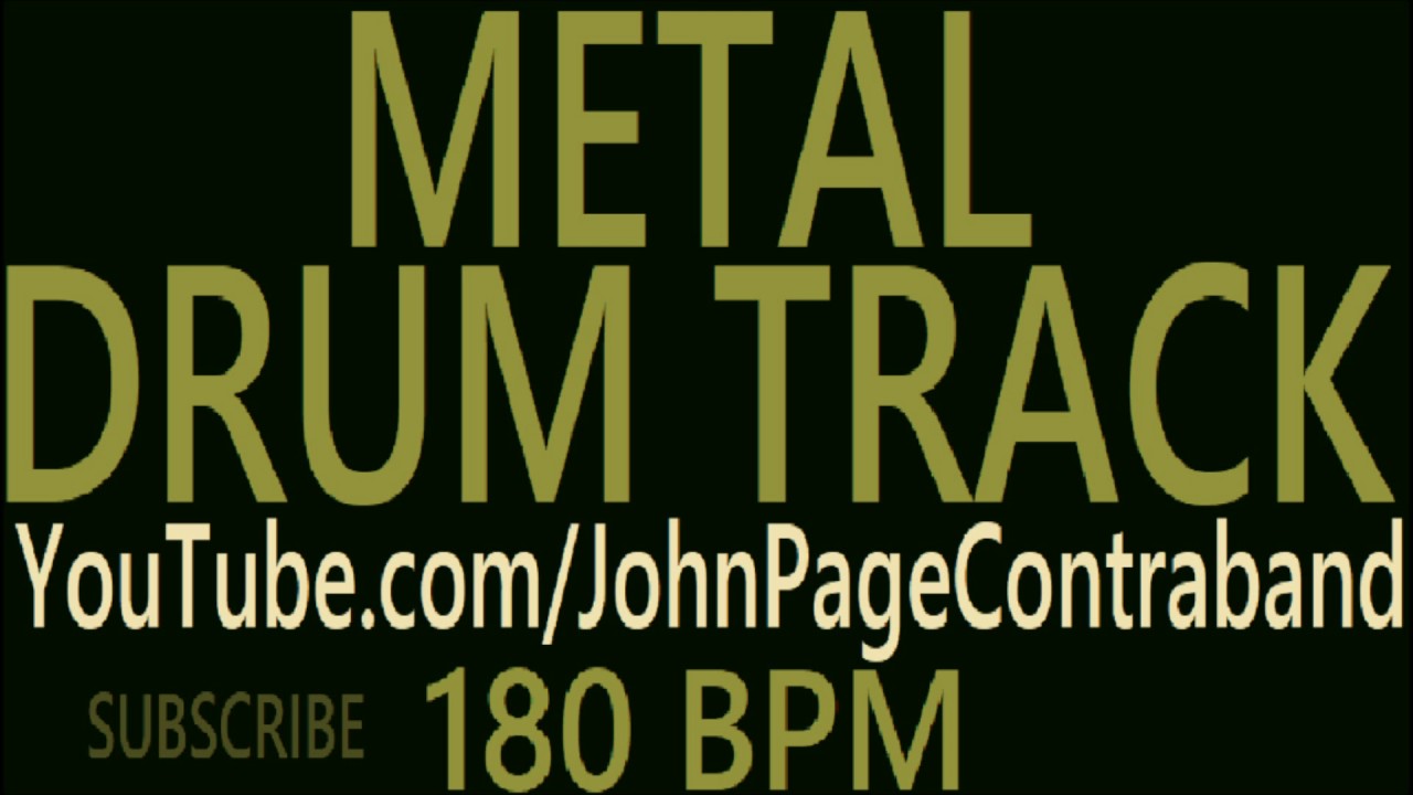 Metal Hardcore Drum Backing Track 180 bpm Drums Only FREE YouTube