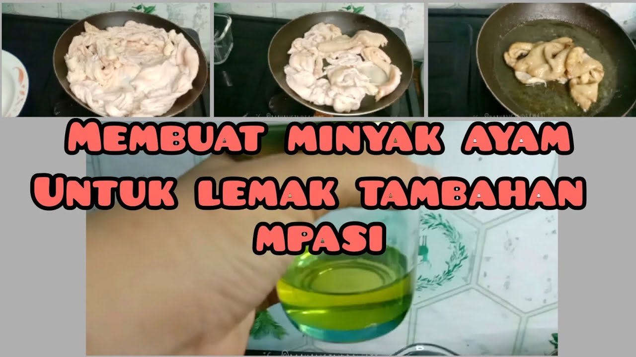 Minyak Ayam untuk Lemak Tambahan MPASI Mudah dan Bermanfaat YouTube