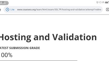 Hosting and Validation | Introduction to HTML5 | Week 3 Quiz Answers || Coursera 2020-2021