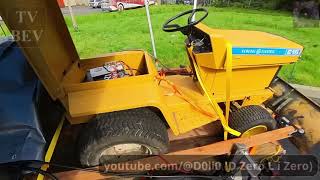 20230507 Trailering Elec-Trak to XXXRootBeerSEVA with Ford F150 Lightning ER and ProPower EVSE
https://www.youtube.com/playlist?list=PLZLDIKl8rNU6LauWKH-mpZCQuMbgL7jL6 2023 Ford F150 Lightning ER Playlist
* https://youtu.be/tw6yyaUndeQ 20230507 Trailering Elec-Trak to XXXRootBeerSEVA with Ford F150 Lightning ER and ProPower EVSE
* https://youtu.be/hHT9cZgAPg8 20230509 Trailering Elec-Trak to Work, SeattleEVA.org meeting, then home time 32000%(32x)
* https://youtu.be/MW2ntyLYu2Q 20230509 Trailering Elec-Trak to Work, SeattleEVA.org meeting, then home Realtime
Still had the GE Elec-Trak E15 on the utility trailer after picking it up from Jays house.
Before unloading it took the tractor to the 20230507 XXX Root Beer SeattleEVA.org car show.
* Round Trip 75.5 Miles at 1.3 miles/kWh
** Climate use 3%
** Driving 54%
** Accessories 42% (Per ProPower EVSE PTO)
*** Ran ProPower supplying EVSE for about 6 hours 13min (1:19-7:32)
*** ~9:20 am-10:40 3.08kW (1.54+1.54)kW on iMEV
*** ~10:40am-3:15pm 3.56kW (1.78+1.78)kW on 90s Ford Ranger Electric.
*** Arrived at 2.2Mi/kWh down to 0.9Mi/kWh when departing show.
*** Arrived at 90% SoC down to 73% when departing show.
*** Used ~17% or ~22kWh charging these two other BEVs.
** Exterior Temperature 2% (53~58deg F)
** Began at 100% SoC and ended at 56% SoC
** Calculated estimate 44.54kWh for 56%-90% (57.64kWh for 56%-100% was actual consumption)
* Ford Pass App 43.60kWh (Must read result before next trip, only shown once)
** eGuage reported 46.80kWh (These are returning to 90% versus trip start at 100%)
** Emporia EVSE reported 49.04kWh
Turns out that the Calm dash will show the SoC% as does the Blue Cruse dash and the Charge setting page. I have since been driving with the Calm Dash screen up and recording trip and SoC % data that way. 20230507 Trailering Elec-Trak to XXXRootBeerSEVA with Ford F150 Lightning ER and ProPower EVSE