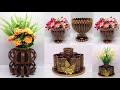 3 Ide kreatif vas bunga dari BOTOL PLASTIK bekas ! | Plastic Bottle flower vase DIY ideas