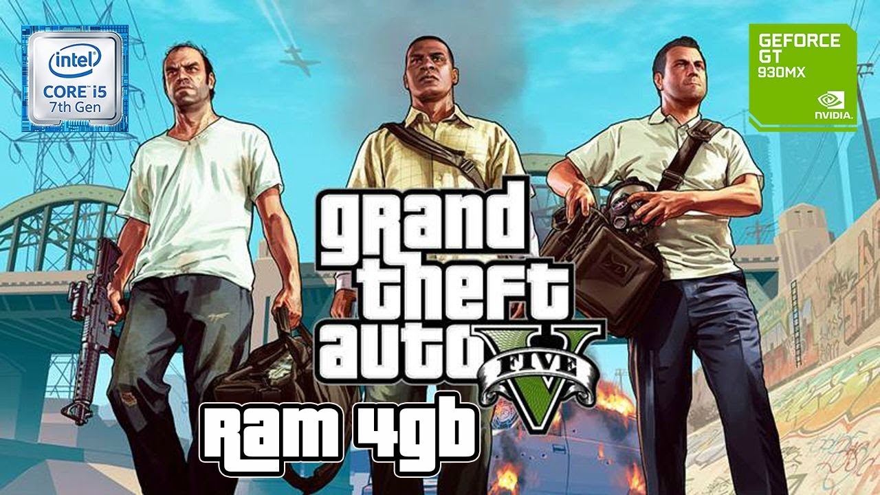 Grand Theft Auto V (NVIDIA 930MX 2GB | RAM 4GB | Intel® Core™ i5 7200U Processor) Gameplay