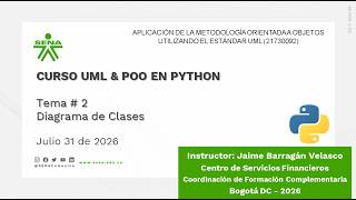 SENA UML OOP Python Course - Class # 8 (310726)