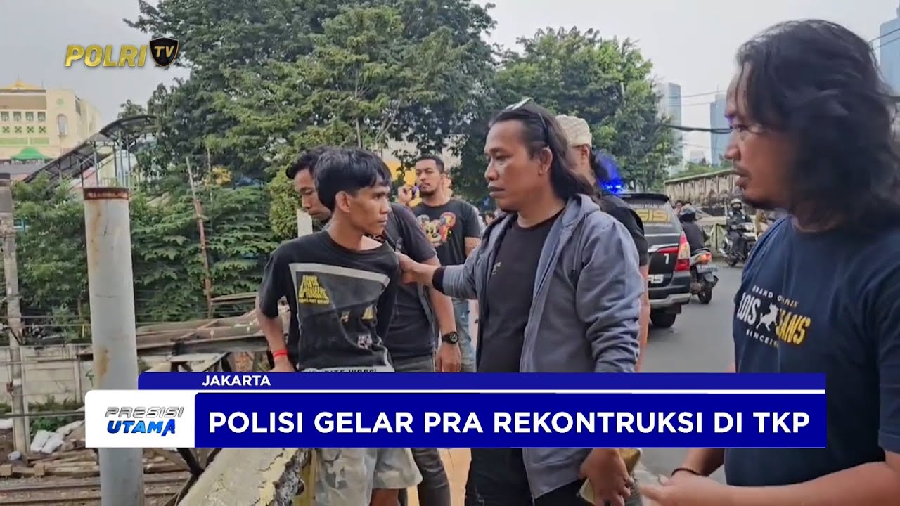 POLRES METRO JAKPUS UNGKAP PEMBUNUHAN PEMUDA DI REL KERETA TANAH ABANG