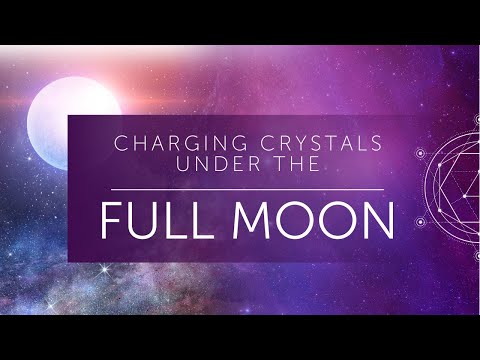 Charging Crystals Under the Full Moon