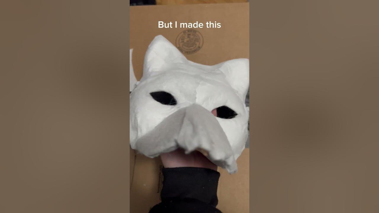 How to make a therian mask with fur tutorial 