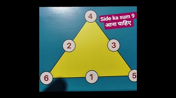 Triangle puzzle number sense l #fln #vikassharmaeducation #magic triangle #mathpuzzle #riddles