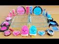 Pink vs Blue - Mixing Makeup Eyeshadow Into Slime! Special Series 68 Satisfying Slime Video