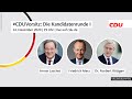 #CDUVorsitz: Kandidatenrunde I am 14.12.2020 - die komplette Sendung