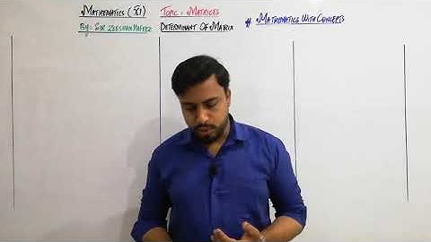 Determinant of a 3x3 Matrix || Mathematics With Concepts #SirZeeshanHafeez