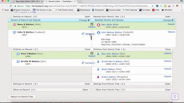Attaching Record Hints on FamilySearch