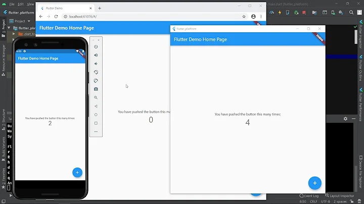 How to run flutter app on different platform || Mobile, Desktop, Web