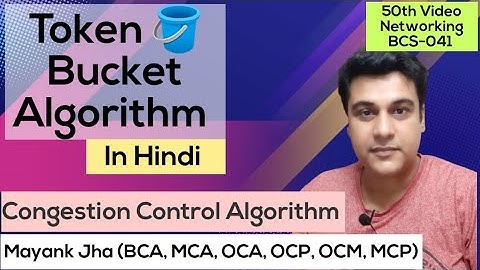 Token Bucket Algorithm In Hindi | Token Bucket | Congestion Control Algorithm | Computer Network